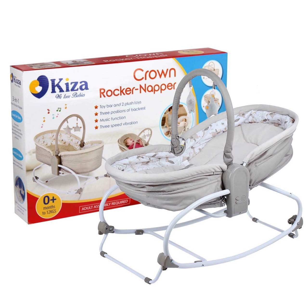 Nôi rung Kiza 3 in 1 hàng Nhật